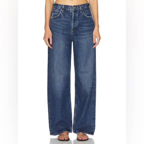 Agolde Low Slung Baggy jeans grlfrnd reformation Levi’s mother frame - Picture 1 of 16